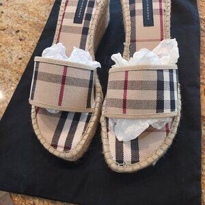 Burberry Wedge Sandals